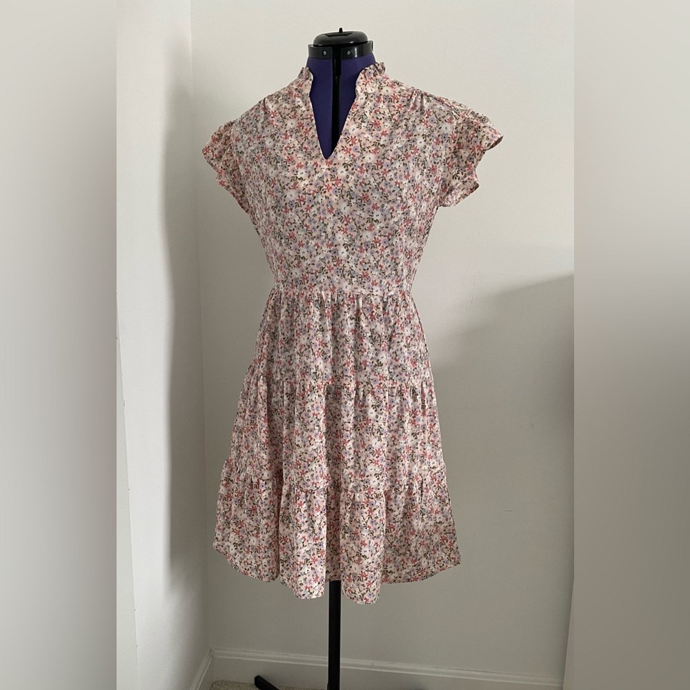 Monteau Floral Mini Dress - Multicolor